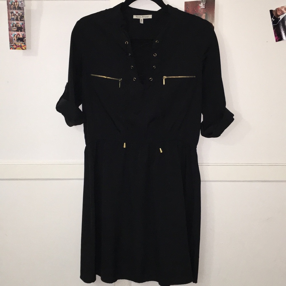 Black short dress
